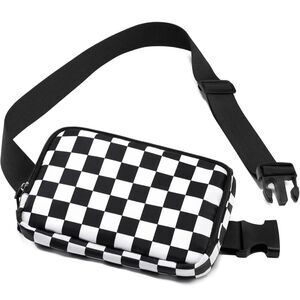 Howdy Darlin Multicolor Checkerboard Fanny Pack Unisex Adjustable Strap